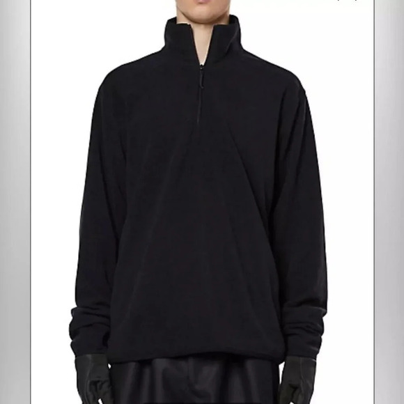 Rains Other - New! Rains Black Fleece Half Zip Pullover Top nwt 29700